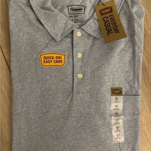 The Foundry Supply Co. Men's Light Blue Polo Shirt